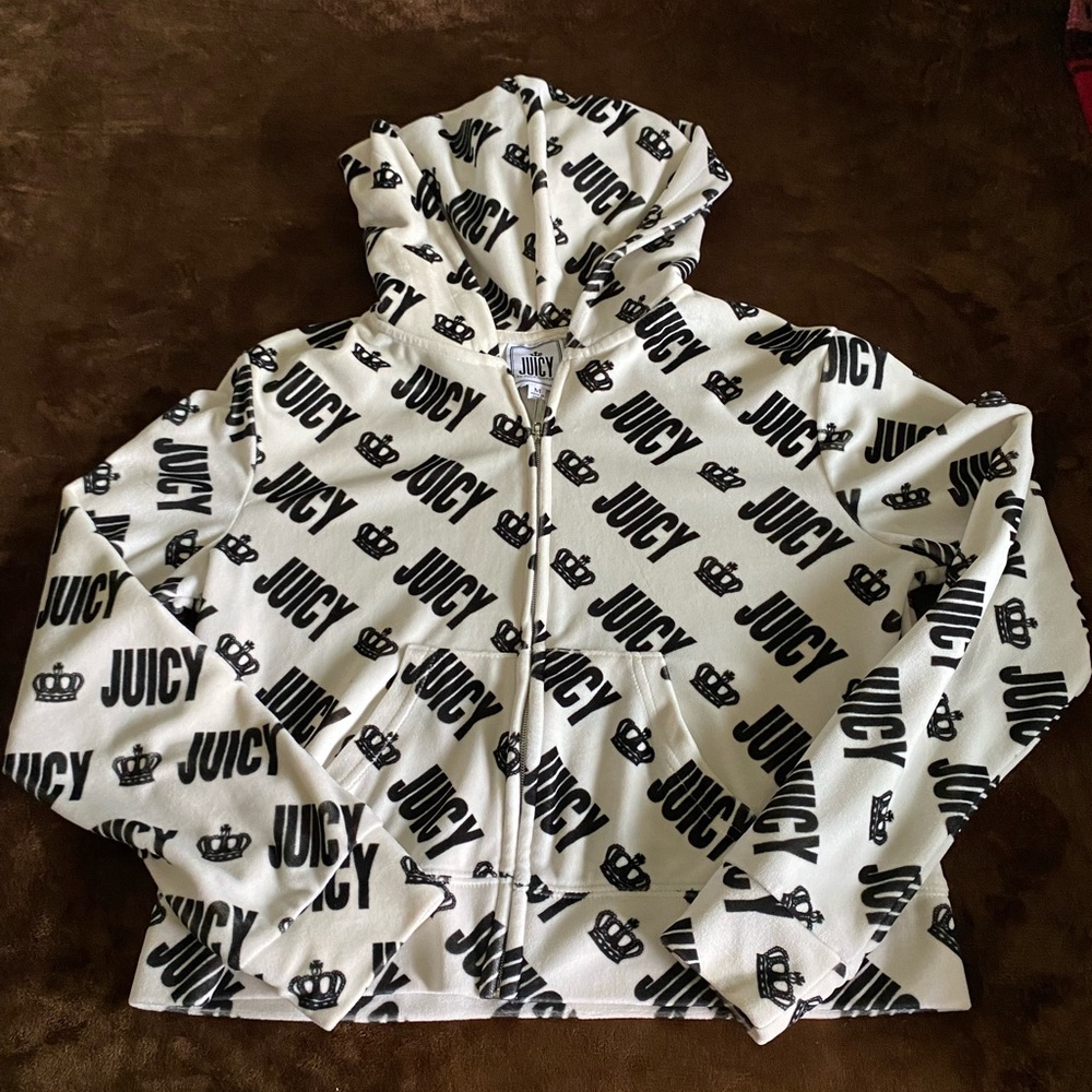 juicy couture cropped zip up